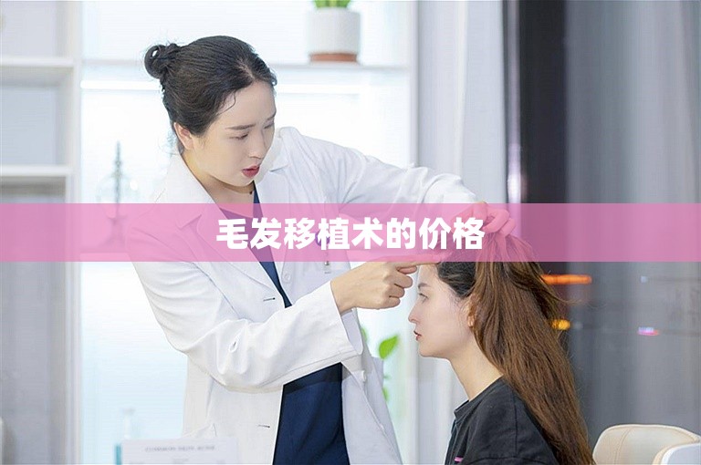 毛发移植术的价格