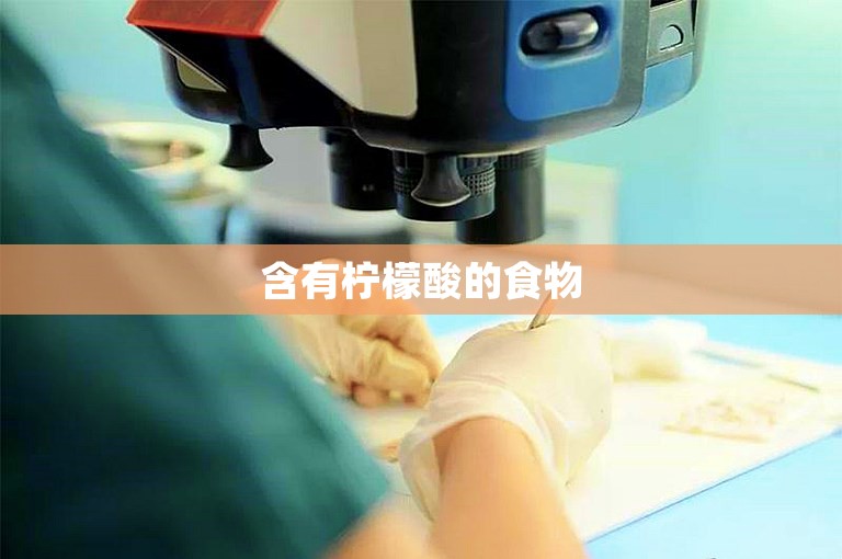 含有柠檬酸的食物